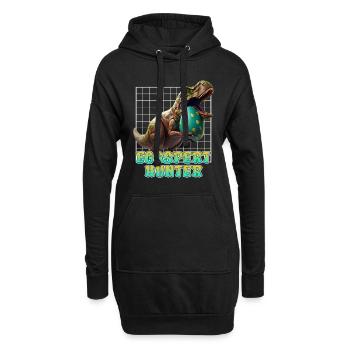 Oeufs de Pâques Eggspert Recherche lapins de Pâques Dinsosaure - Sweat-shirt à capuche long Femme - noir - Devant