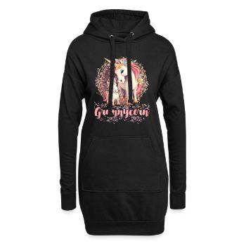 Grand-maïs Grand-mère Fête des mères Grand-mère Grand-mère - Sweat-shirt à capuche long Femme - noir - Devant
