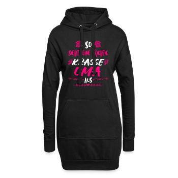 Beste Oma krasse Oma Großmutter Granny - Hoodie-Kleid - Schwarz - Vorne