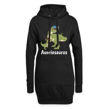 Tante Auntiesaurus Tante Fête des mères Fan de dinosaures - Sweat-shirt à capuche long Femme - noir - Devant