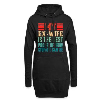 Divorce Party Cool Ex-Man Divorce - Hoodie Dress - black - Front
