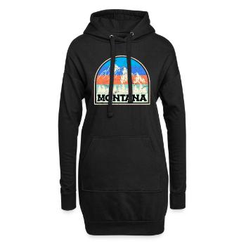 Montana Alpinisme Sommet Escalade Randonnée - Sweat-shirt à capuche long Femme - noir - Devant