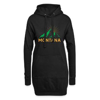 Montana Mountaineer Sommet Escalade Randonnée - Sweat-shirt à capuche long Femme - noir - Devant