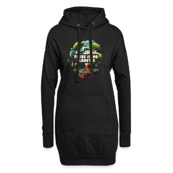 Il n’y a pas de Planète B Earth Day Mission Erde - Sweat-shirt à capuche long Femme - noir - Devant