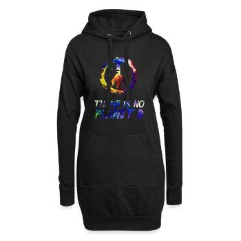 Il n’y a pas de Planète B Earth Day Mission Erde - Sweat-shirt à capuche long Femme - noir - Devant