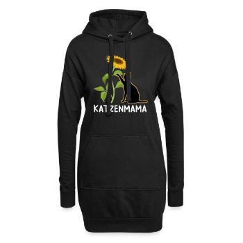 Katzenmama Kitten Katzenbesitzer I love Cats - Hoodie-Kleid - Schwarz - Vorne