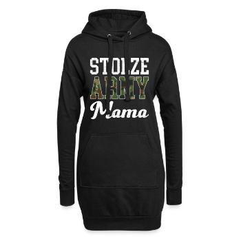 Stolze Mama Army Militär Mutter Soldaten - Hoodie-Kleid - Schwarz - Vorne