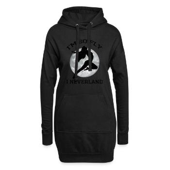 Funny Drôle Cool énonciations Fée - Sweat-shirt à capuche long Femme - noir - Devant