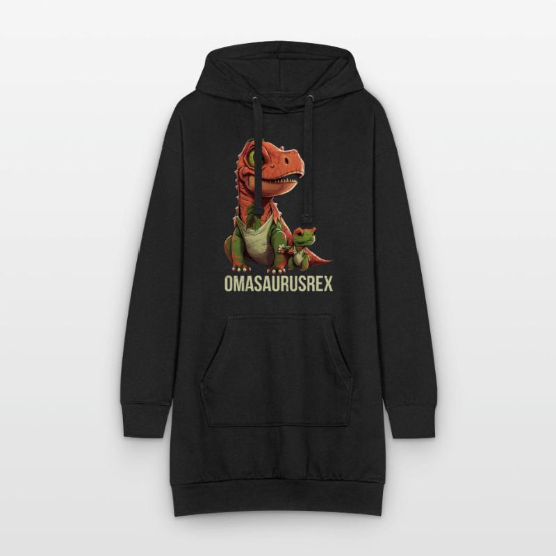 Omasaurus Muttertag Großmutter Dinosaurier Hoodie-Kleid