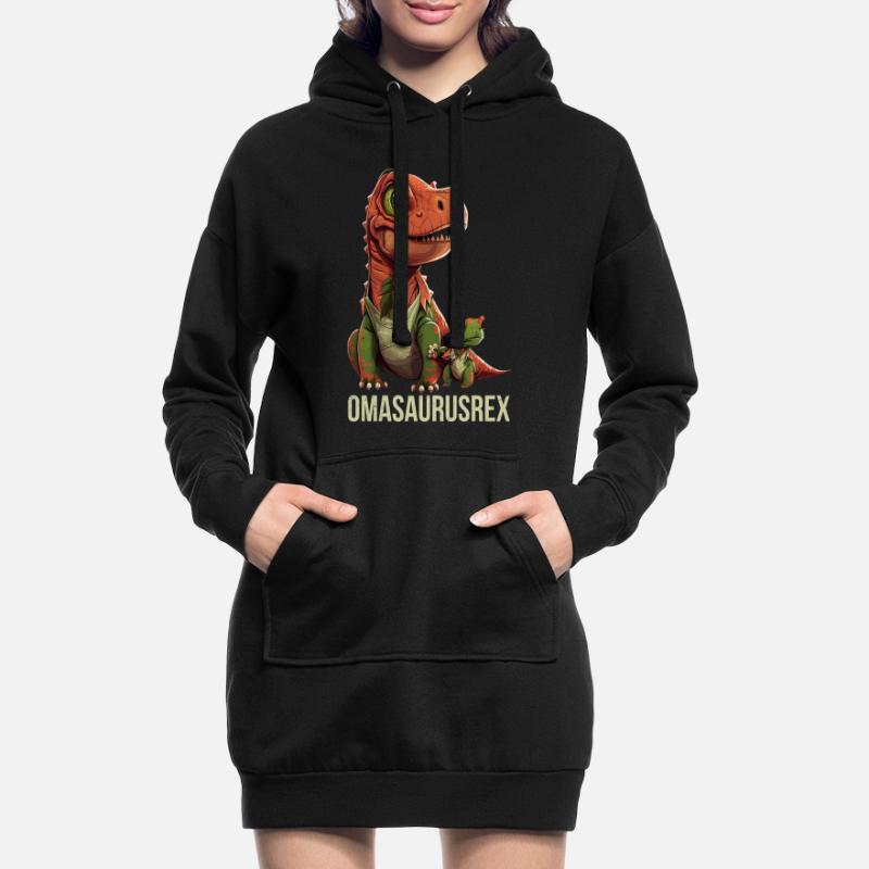 Omasaurus Muttertag Großmutter Dinosaurier Hoodie-Kleid