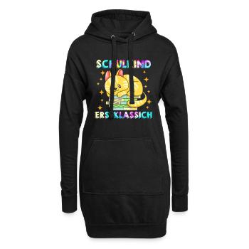 Schulkind Erstklassig Einschulung 1. Klasse - Hoodie-Kleid - Schwarz - Vorne