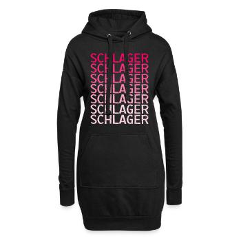 Schlager Schlagermusik Schlagerparty - Hoodie-Kleid - Schwarz - Vorne