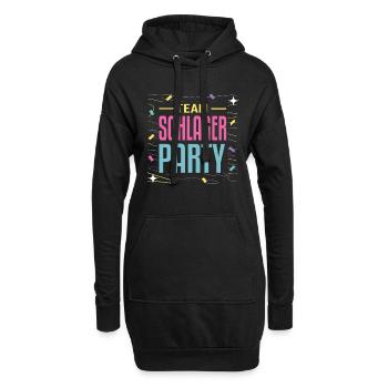 Team Schlager Party Schlagermusik Schlagerparty - Hoodie-Kleid - Schwarz - Vorne