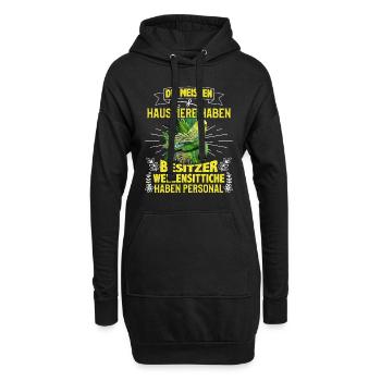 Vogelfreund Die meisten Haustiere haben Besitzer - Hoodie-Kleid - Schwarz - Vorne