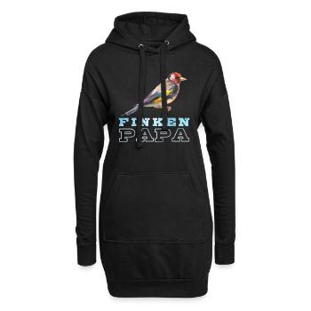 Finken Papa Zebrafinken Vogelfreund Männer - Hoodie-Kleid - Schwarz - Vorne