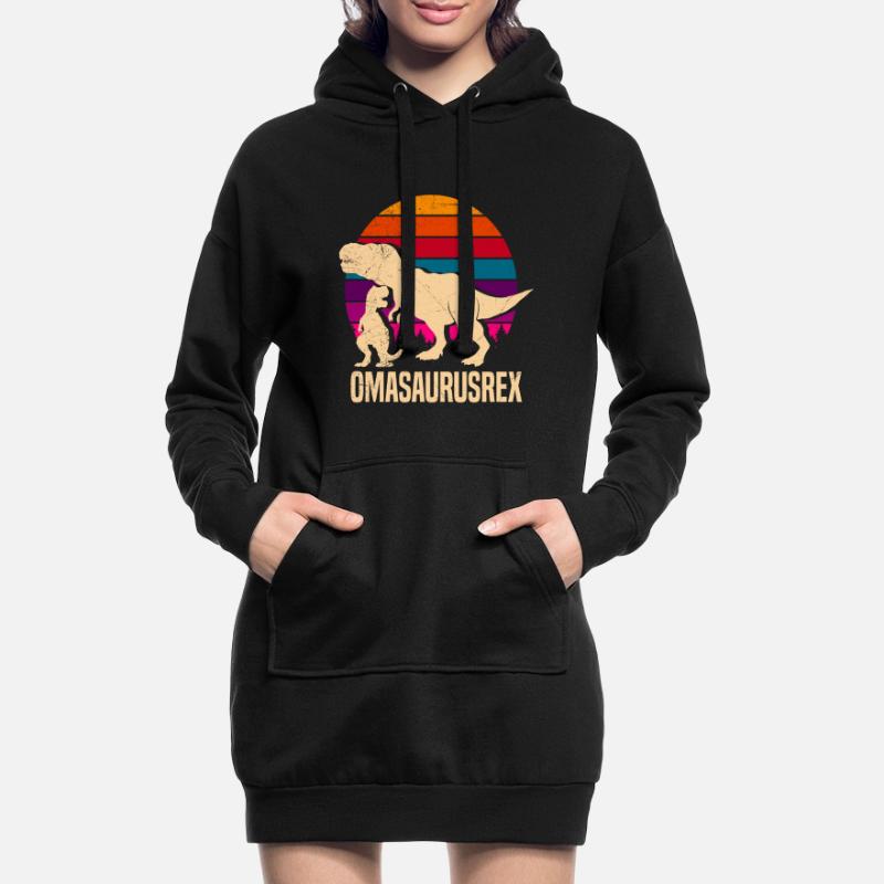 Omasaurus Muttertag Großmutter Dinosaurier Hoodie-Kleid