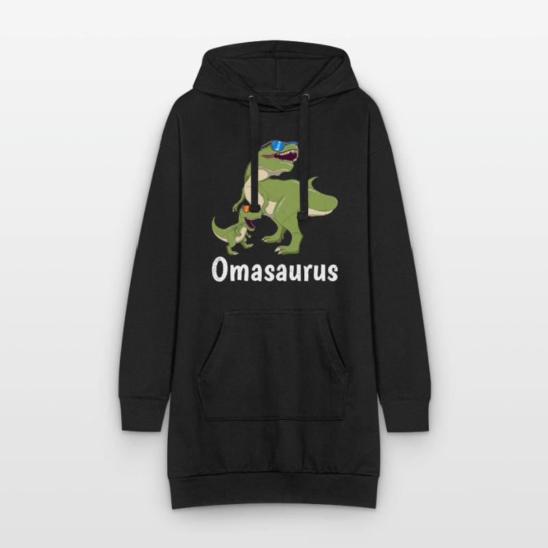 Omasaurus Muttertag Großmutter Dinosaurier Hoodie-Kleid