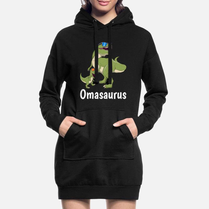 Omasaurus Muttertag Großmutter Dinosaurier Hoodie-Kleid