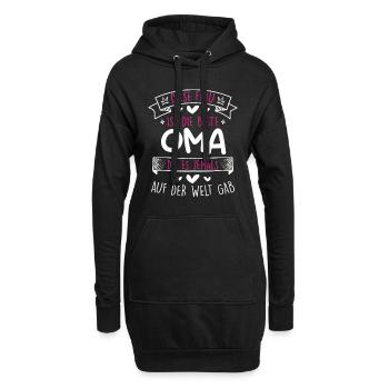 Weltbeste Oma Muttertag coole Oma Granny - Hoodie-Kleid - Schwarz - Vorne