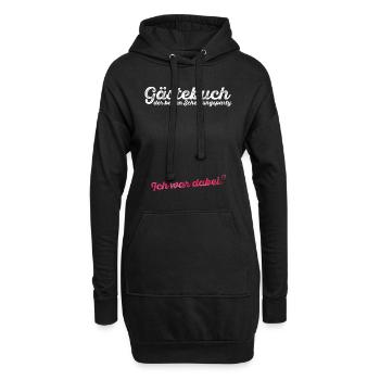Scheidungsparty Gästebuch Ich war dabei Scheidung - Hoodie-Kleid - Schwarz - Vorne