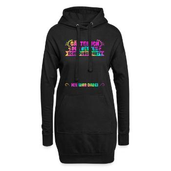 Scheidungsparty Gästebuch Ich war Dabei Scheidung - Hoodie-Kleid - Schwarz - Vorne