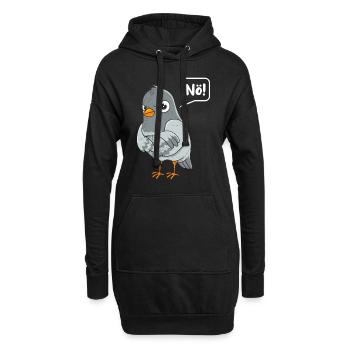 Taubenliebhaber Nö! Taubenfreunde Tauben Shirts - Hoodie-Kleid - Schwarz - Vorne