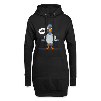 Taubenliebhaber Nö! Taubenfreunde Tauben Shirts - Hoodie-Kleid - Schwarz - Vorne