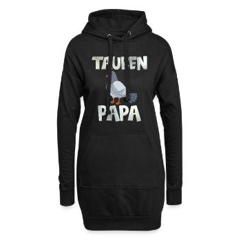 Tauben Papa Taubenliebhaber Taubenzüchter Männer - Hoodie-Kleid - Schwarz - Vorne