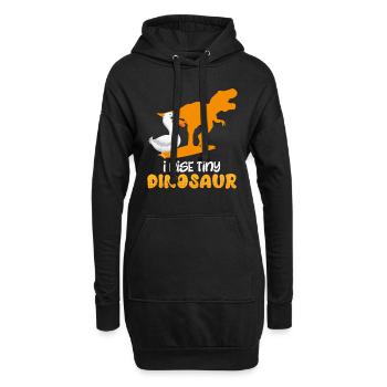 Duck Keeper I Rise tiny Dinosaur Duck Lover - Hoodie Dress - black - Front