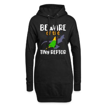 Les tourtereaux se méfient du minuscule tourtereau Reptor - Sweat-shirt à capuche long Femme - noir - Devant