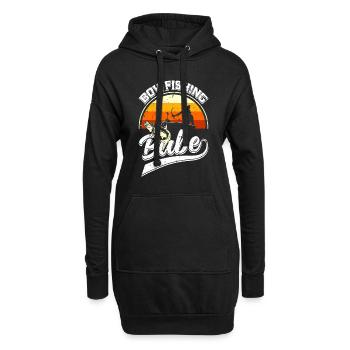 Bogenfischen Frauen Bowfishing Babe Bogenfischer - Hoodie-Kleid - Schwarz - Vorne