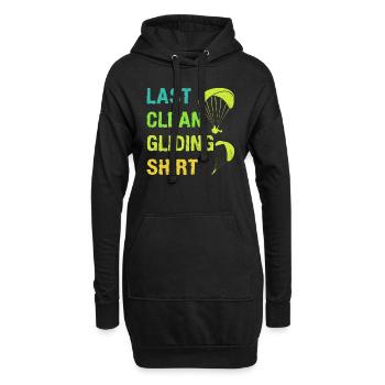 Gleitschirmflieger Last Clean Gliding Shirt - Hoodie-Kleid - Schwarz - Vorne