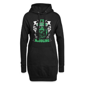 Catfish Angler Je préfère être Noodling Flathead Fish - Sweat-shirt à capuche long Femme - noir - Devant