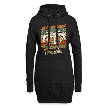 Spearfishing Just one more Speargun Fischjagd - Hoodie-Kleid - Schwarz - Vorne