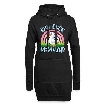 Meilleure maman canard de tous les temps Duck Lover Ladies - Sweat-shirt à capuche long Femme - noir - Devant