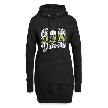Kanarien Celebrate Diversity Kanarienvogel - Hoodie-Kleid - Schwarz - Vorne