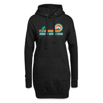 Bowlingspieler How I Roll Bowling Shirt - Hoodie-Kleid - Schwarz - Vorne