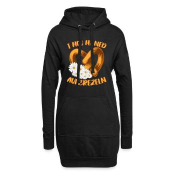 Shirt I Mog mi ned Aufbrezeln Brezeln - Hoodie-Kleid - Schwarz - Vorne