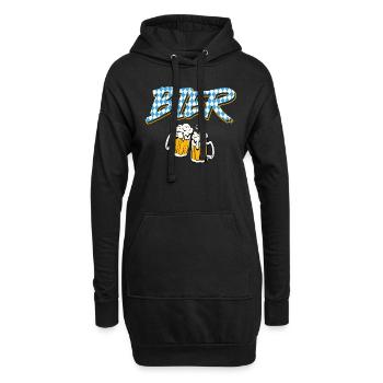 Bayerisches Bier Bayern Biertrinker Bierfan - Hoodie-Kleid - Schwarz - Vorne