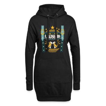 Lederhosen Lausbua Bayerisch Trachten Shirt Herren - Hoodie-Kleid - Schwarz - Vorne