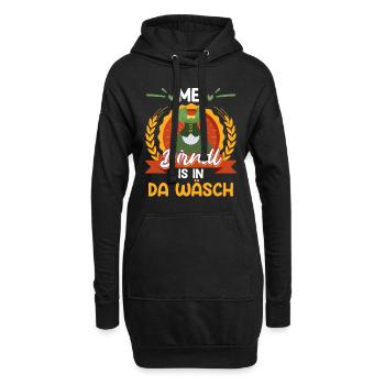 Mein Dirndl is in da Wäsch Bayerisches Dirndl Shir - Hoodie-Kleid - Schwarz - Vorne