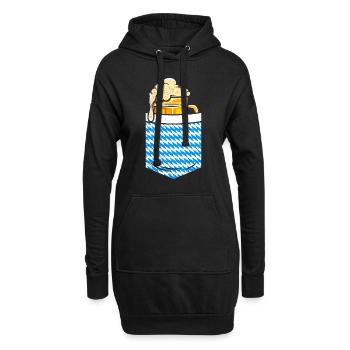 Bayerischer Bierkrug Bierfan Bayern Boarisch - Hoodie-Kleid - Schwarz - Vorne