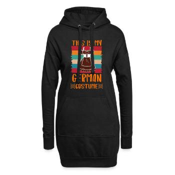 Trachten Shirt Ceci est mon costume allemand Bayern - Sweat-shirt à capuche long Femme - noir - Devant