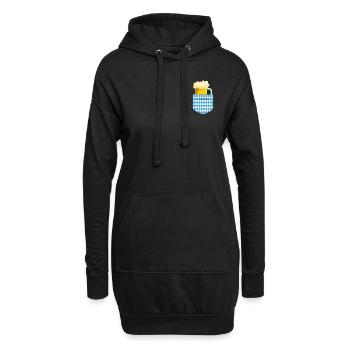 Fan de bière Bavaria Beer Mug Chemise de bière bavaroise - Sweat-shirt à capuche long Femme - noir - Devant