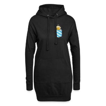 Biertrinker Bayern Bierfan Bayer Bierliebhaber - Hoodie-Kleid - Schwarz - Vorne