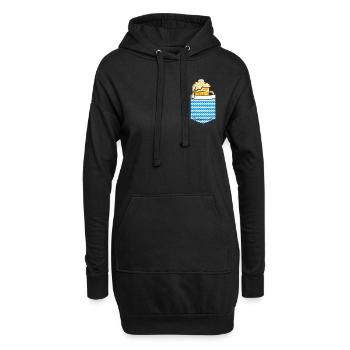 Bayerischer Bierkrug Bierfan Bayern Boarisch - Hoodie-Kleid - Schwarz - Vorne