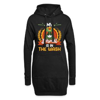 Mein Dirndl is in da Wäsch Bayerisches Dirndl Shir - Hoodie-Kleid - Schwarz - Vorne