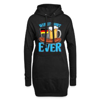 Wurst Shirt Ever Deutsches Essen Bratwurst - Hoodie-Kleid - Schwarz - Vorne