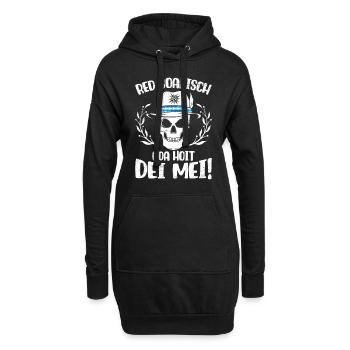 Bayerisch Red Boarisch oda Hoit dei Mei! Bayern - Hoodie-Kleid - Schwarz - Vorne