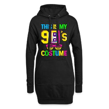 C’est mon costume de fête des années quatre-vingt-dix des années 90 - Sweat-shirt à capuche long Femme - noir - Devant